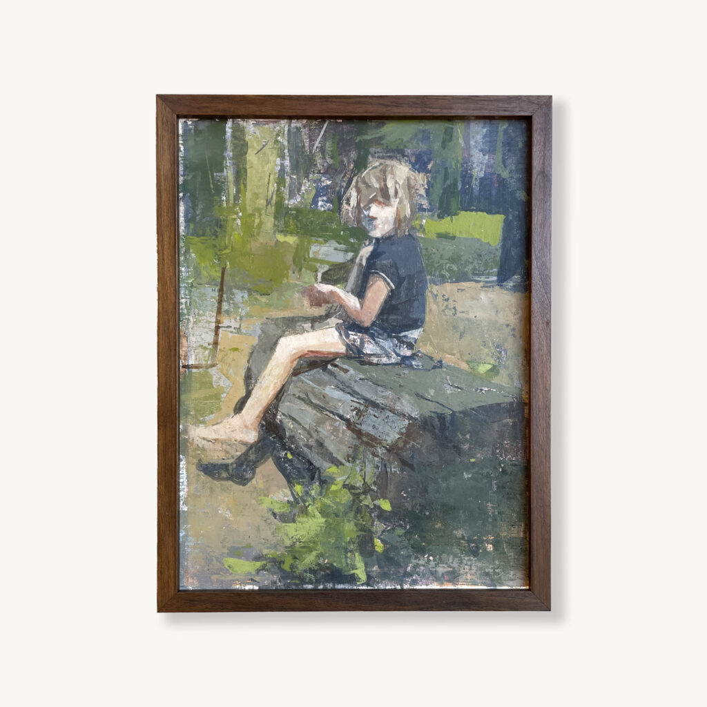 Girl on a Log