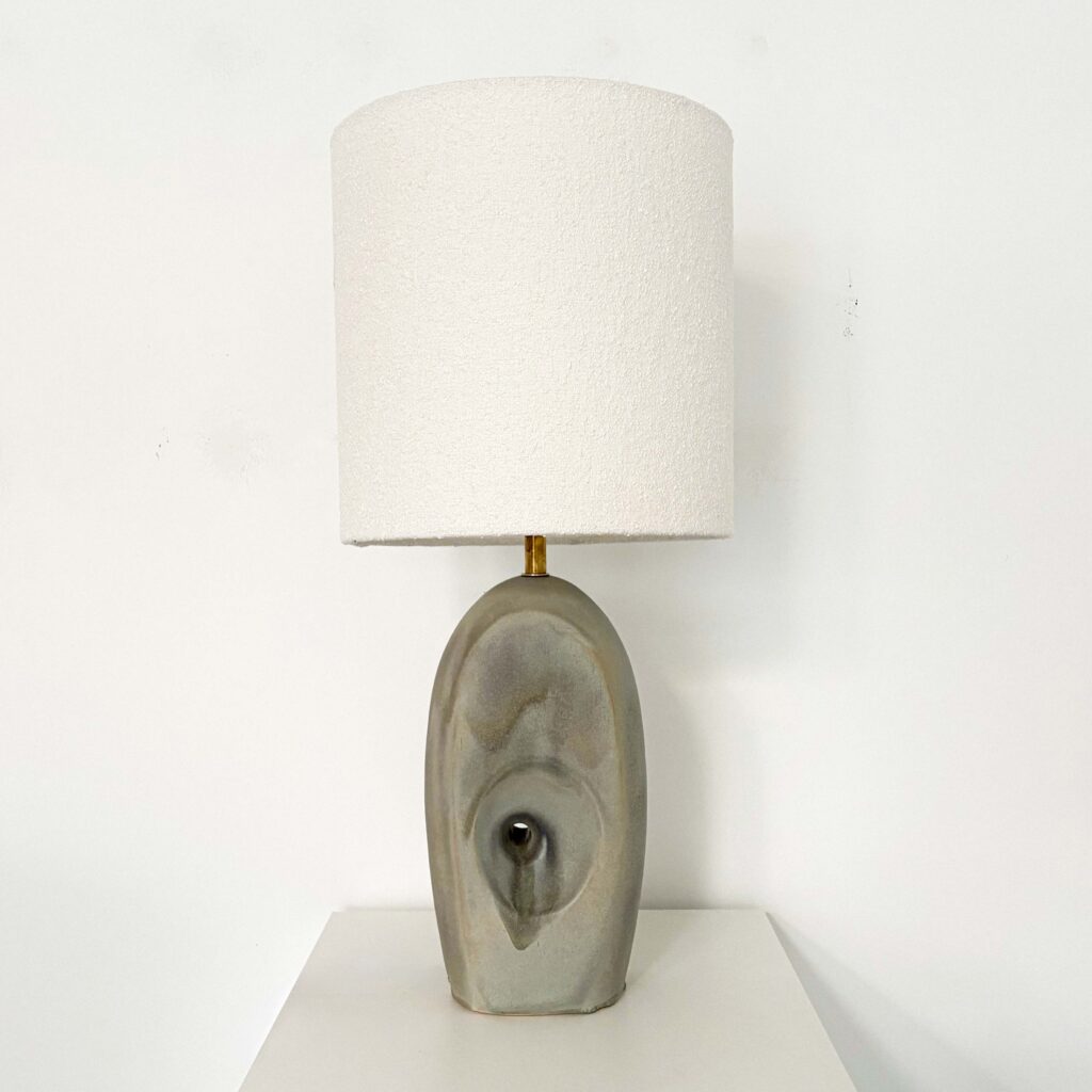Matte Green Large Non-Dual Sculpture Lamp