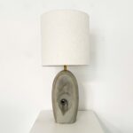 Matte Green Large Non-Dual Sculptural Lamp