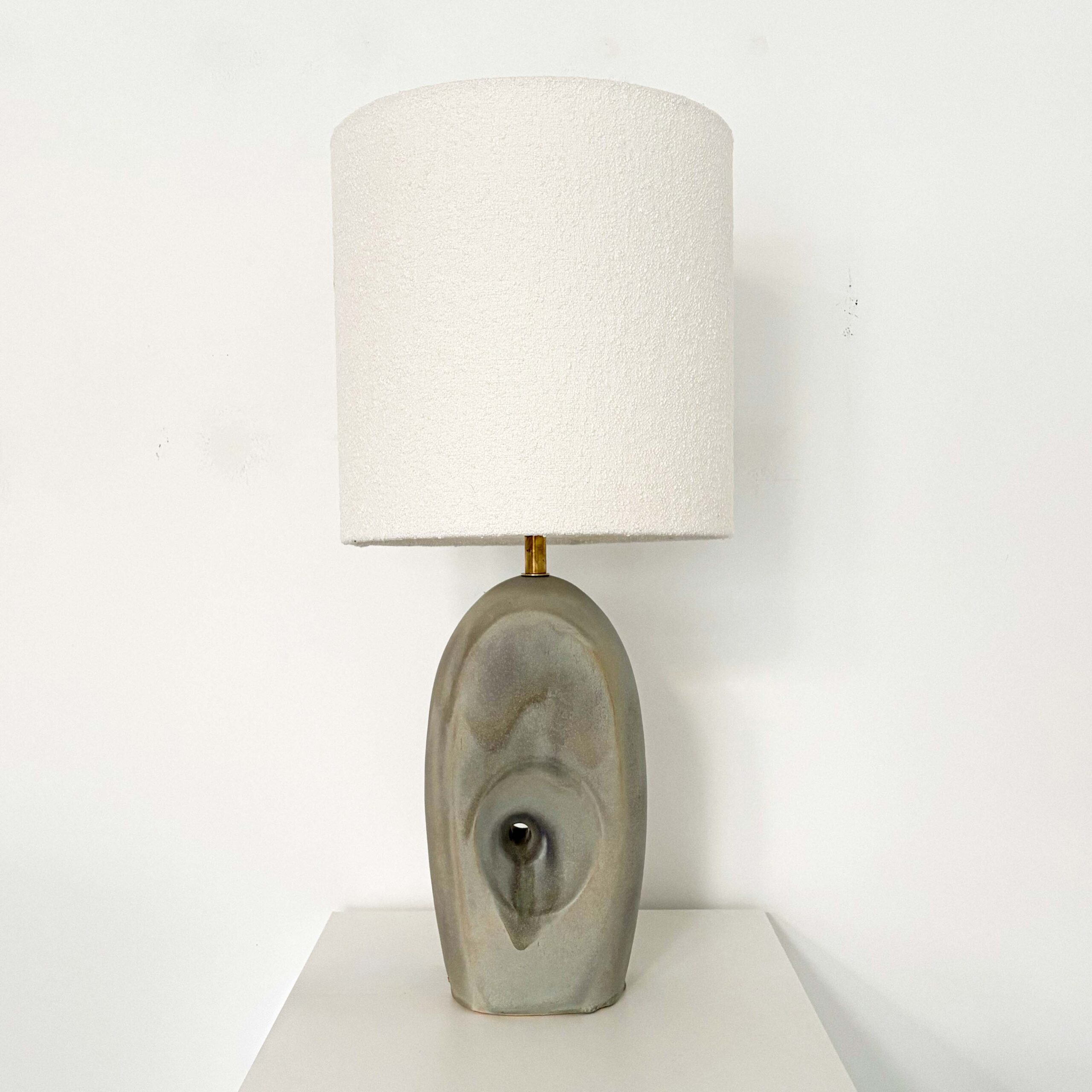 Matte Green Large Non-Dual Sculpture Lamp