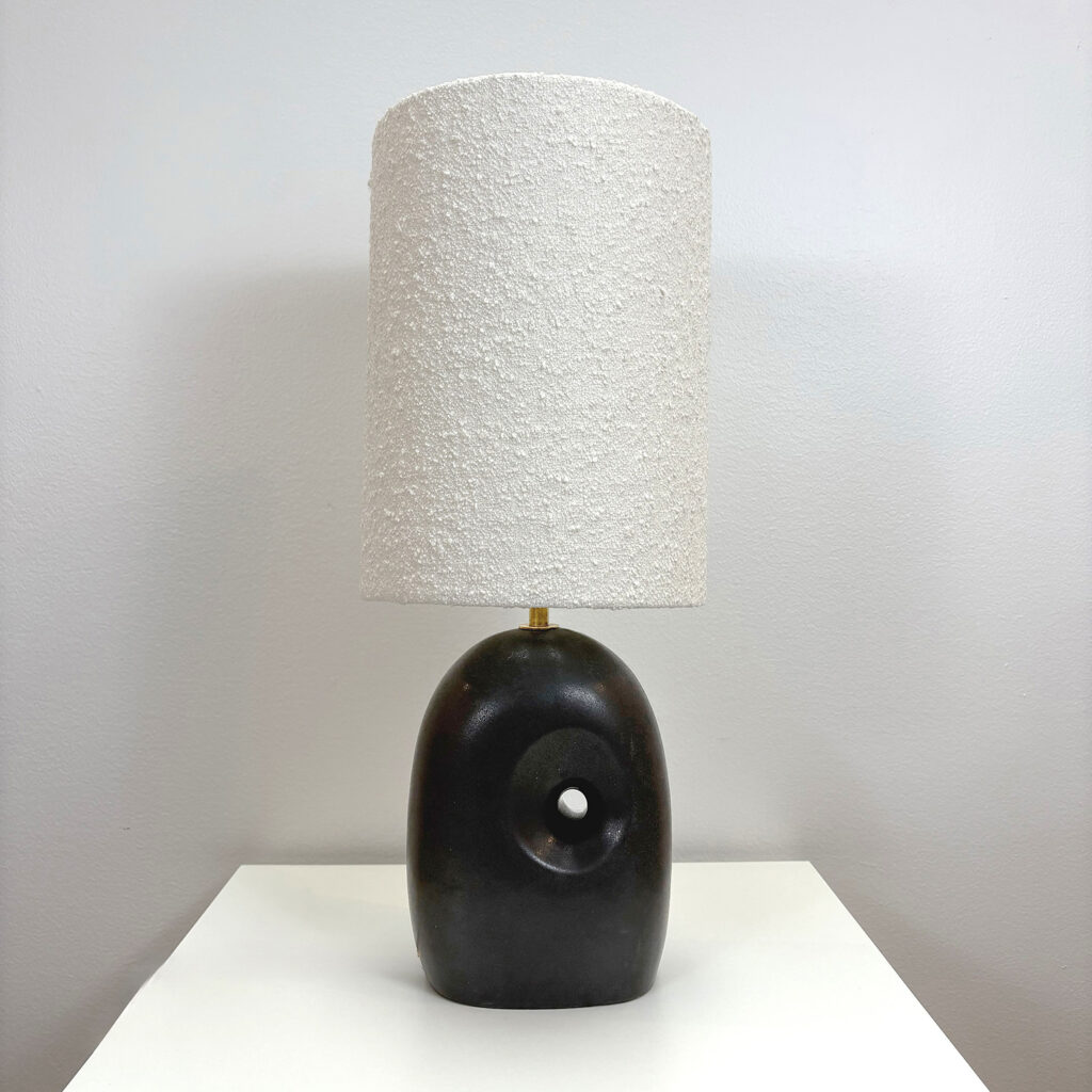 Matte Black Small Non-Dual Sculptural Lamp