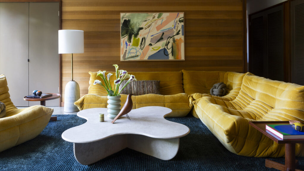living room image with artwork from allison rohland