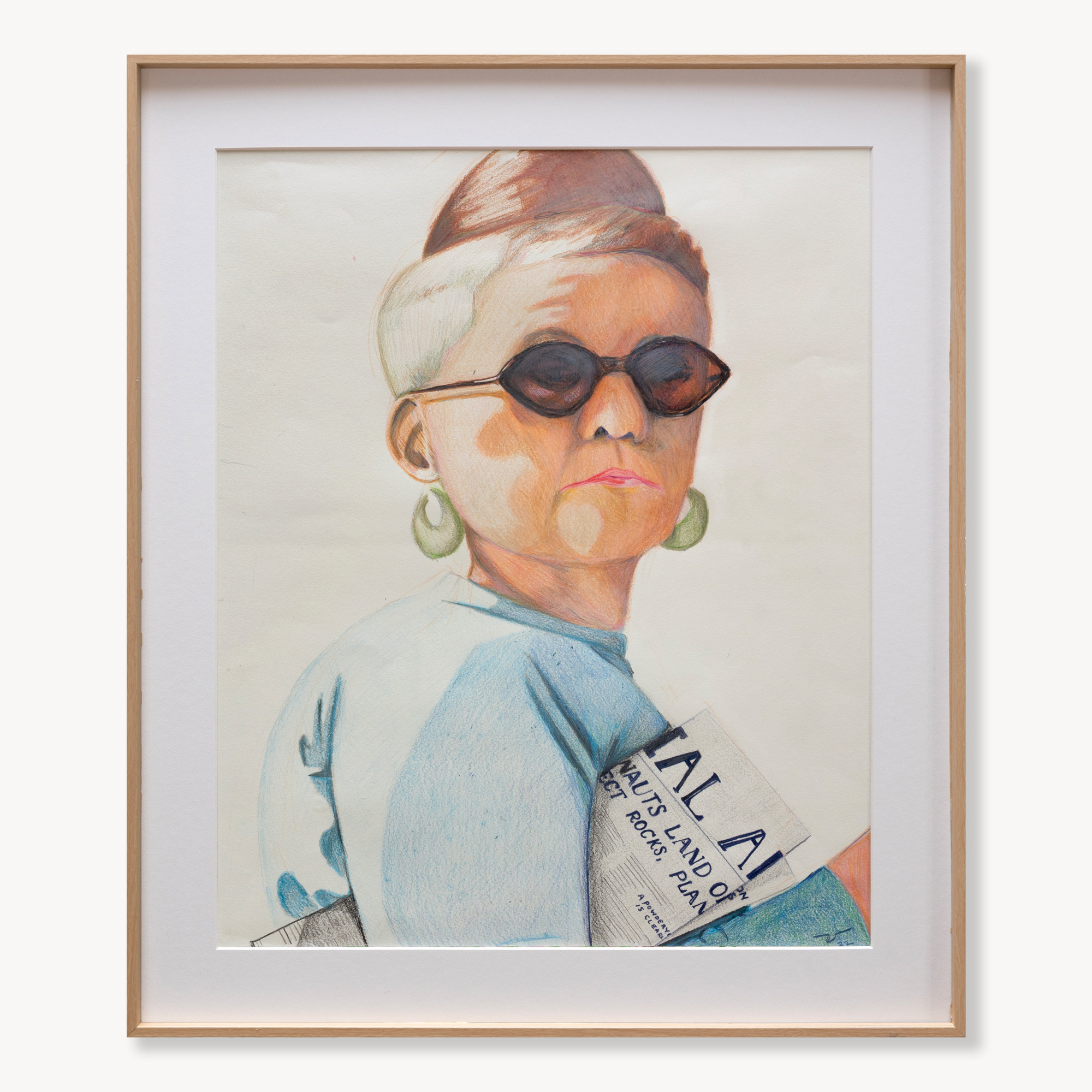 Woman with Newspaper - Image 1